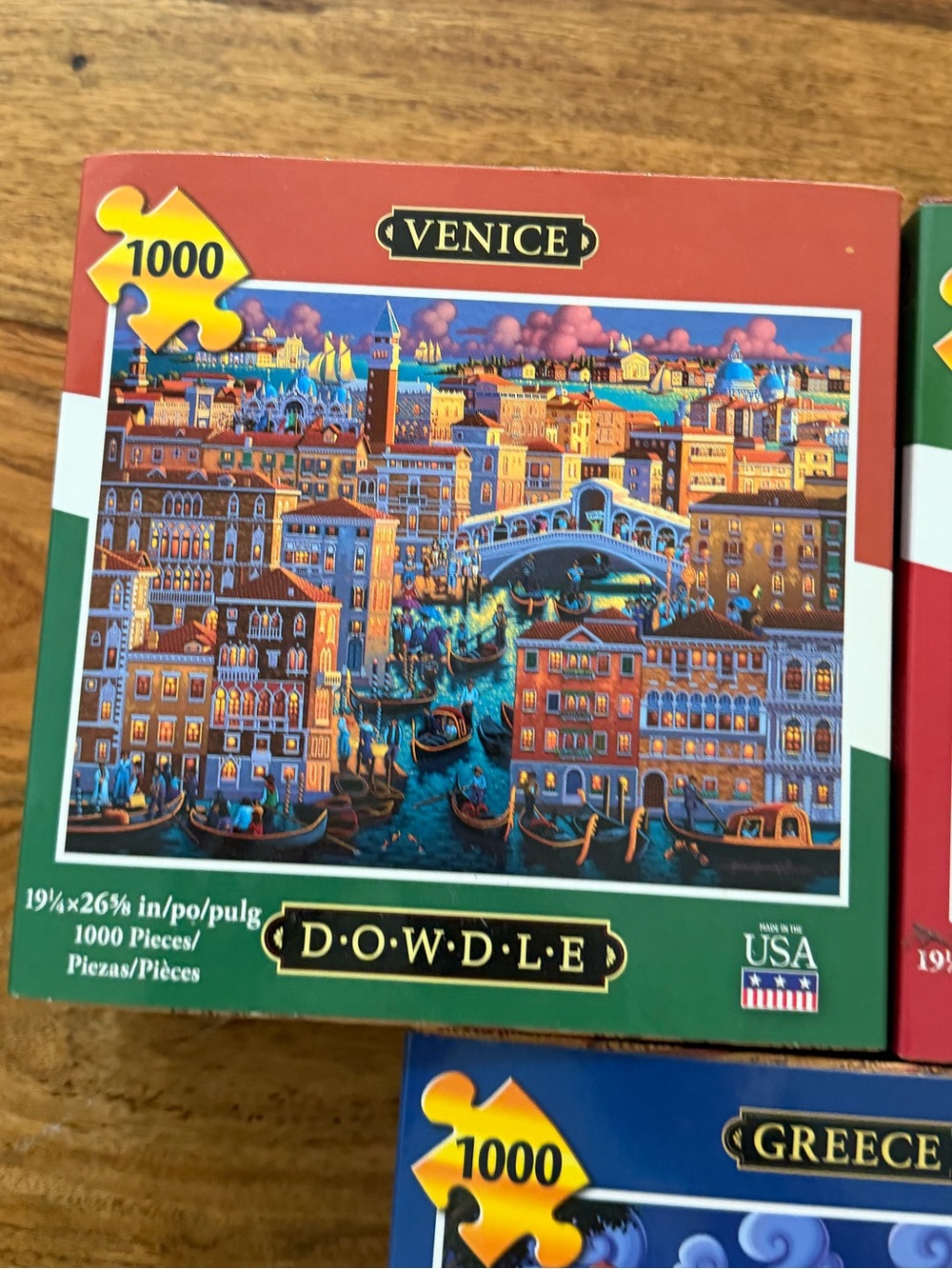 Dowdle 1009-Piece Puzzles - Venice, Cinque Terre, Greece Set Lot - Picture 3 of 4